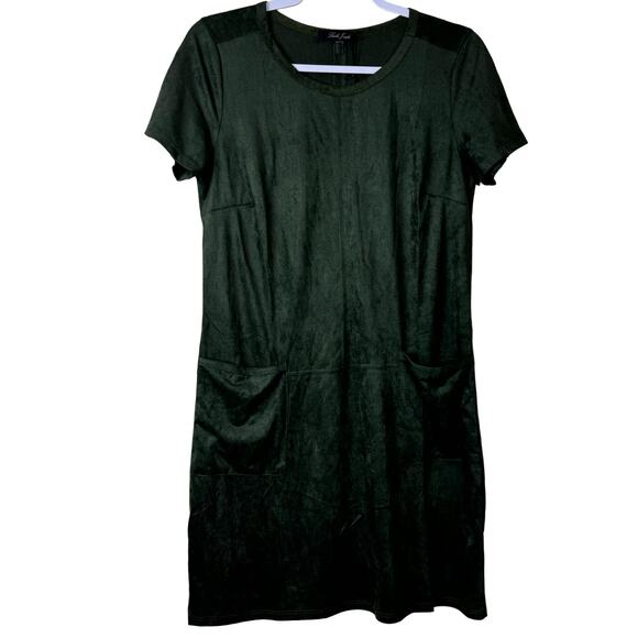 Laila Jayde T-Shirt Dress with Pockets - Green NWT Size Medium - Picture 1 of 8
